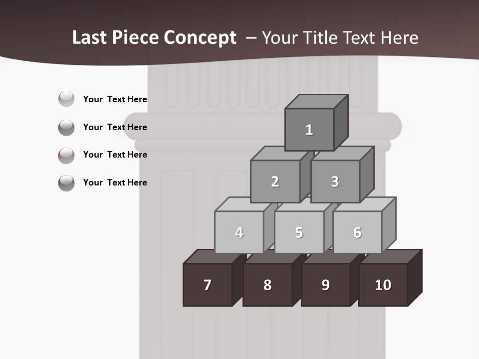 Bas Relief Vector Column PowerPoint Template
