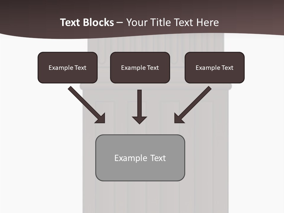 Bas Relief Vector Column PowerPoint Template