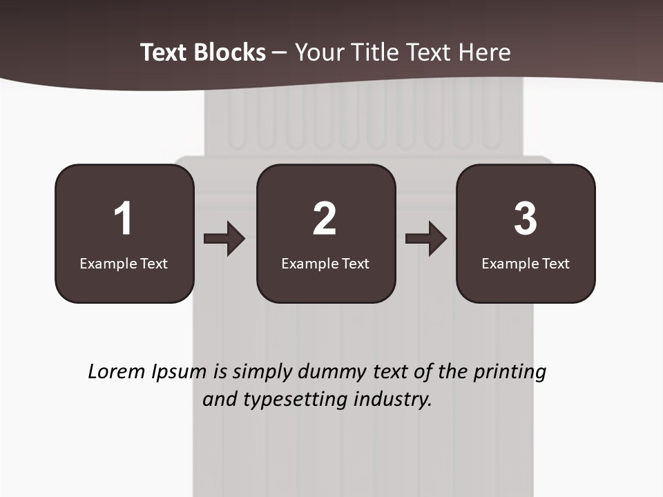 Bas Relief Vector Column PowerPoint Template