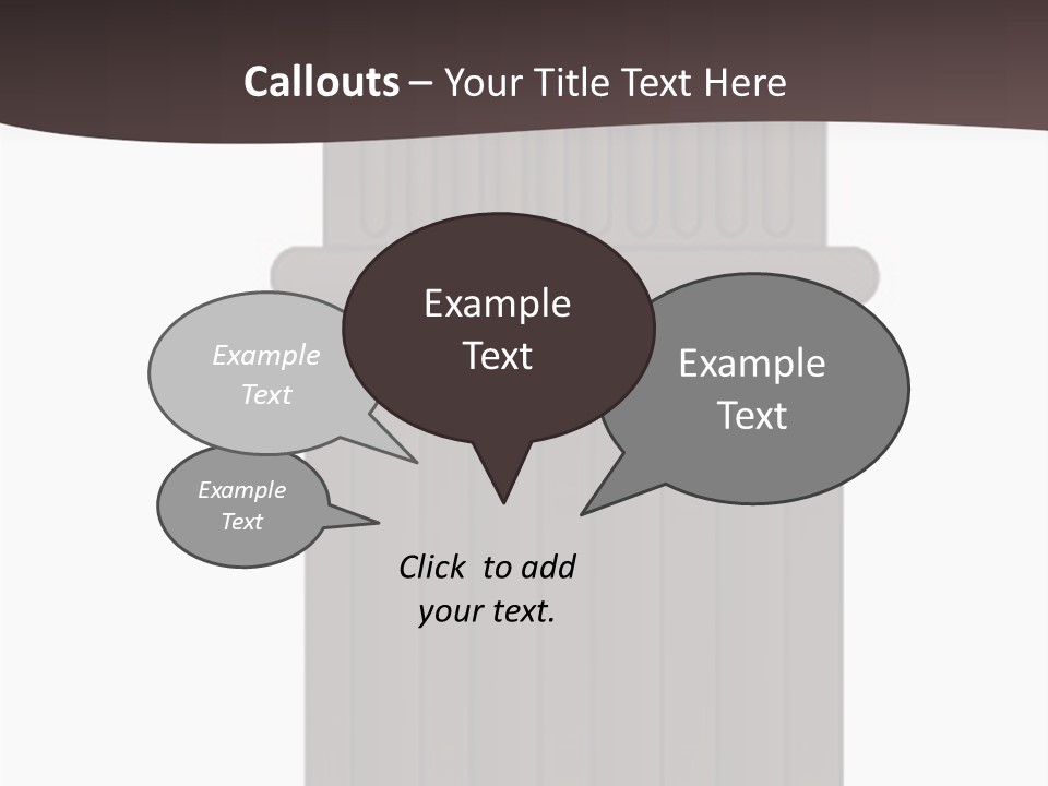 Bas Relief Vector Column PowerPoint Template