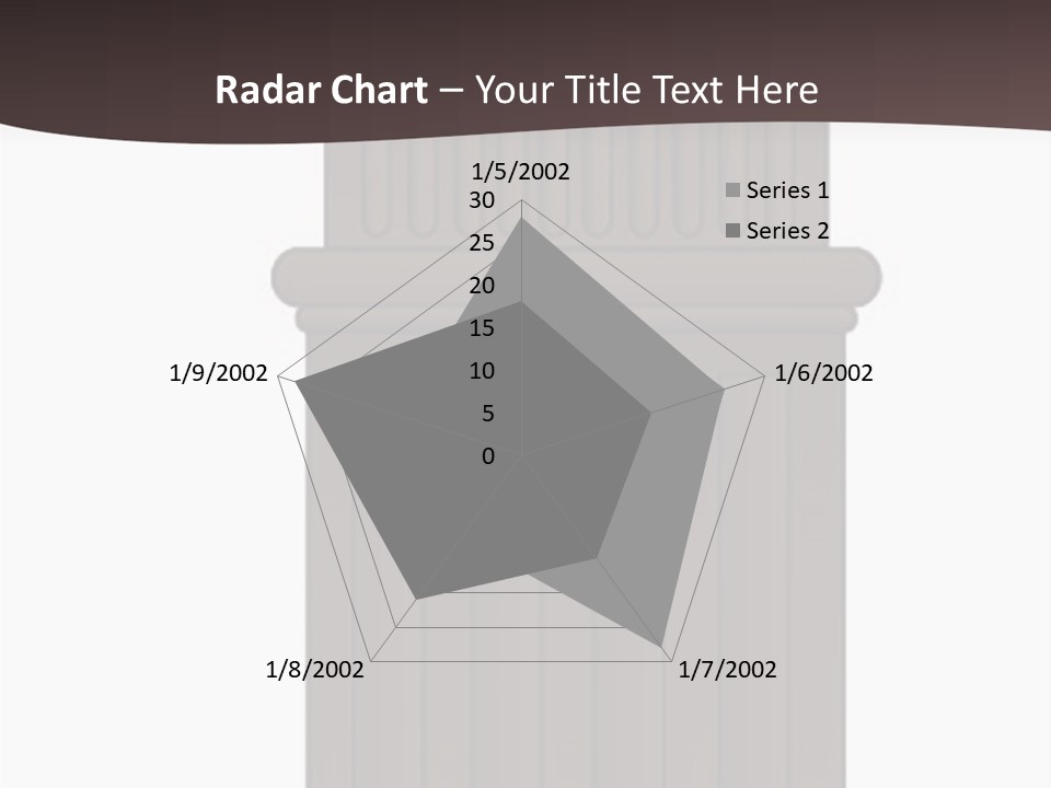 Bas Relief Vector Column PowerPoint Template