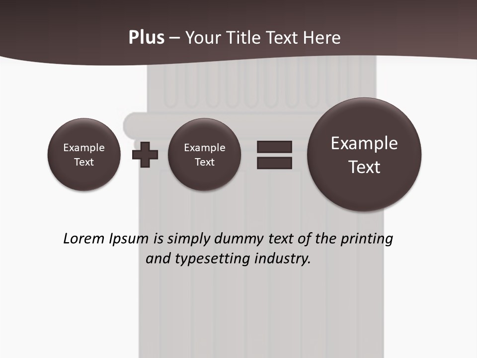 Bas Relief Vector Column PowerPoint Template