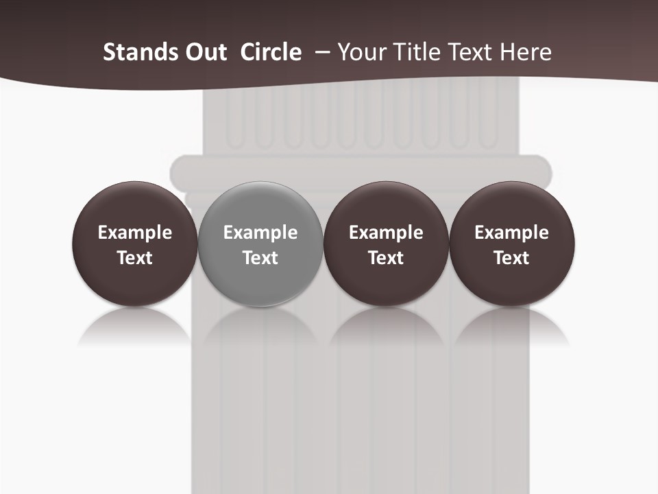 Bas Relief Vector Column PowerPoint Template