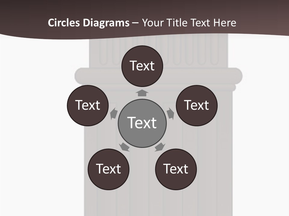 Bas Relief Vector Column PowerPoint Template