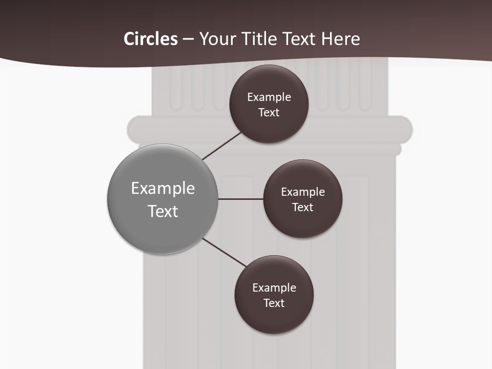 Bas Relief Vector Column PowerPoint Template