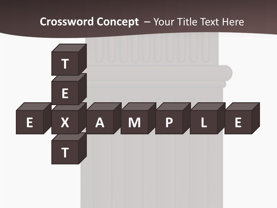 Bas Relief Vector Column PowerPoint Template