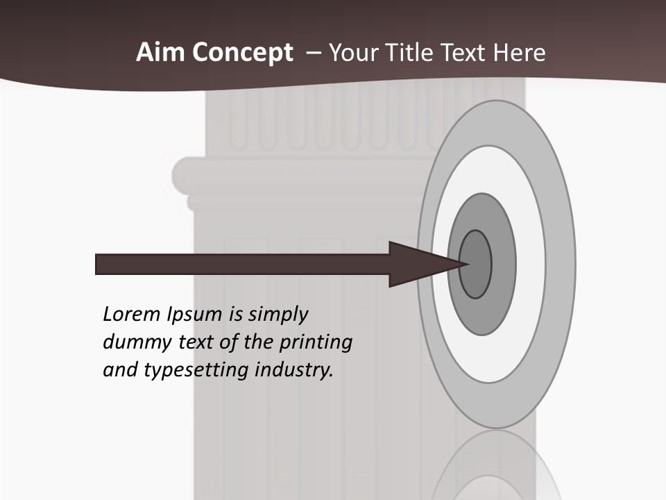 Bas Relief Vector Column PowerPoint Template