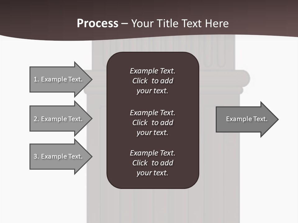 Bas Relief Vector Column PowerPoint Template