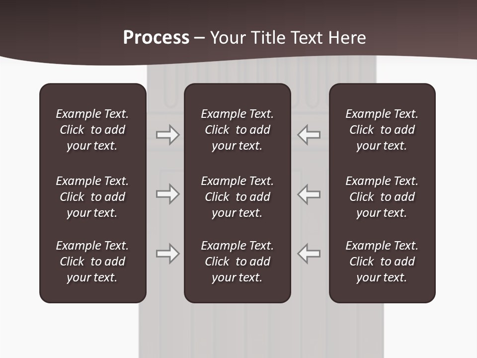 Bas Relief Vector Column PowerPoint Template