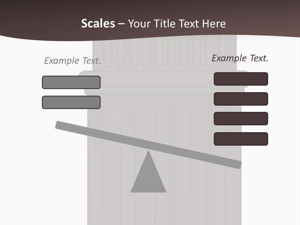 Bas Relief Vector Column PowerPoint Template
