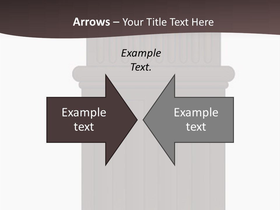 Bas Relief Vector Column PowerPoint Template