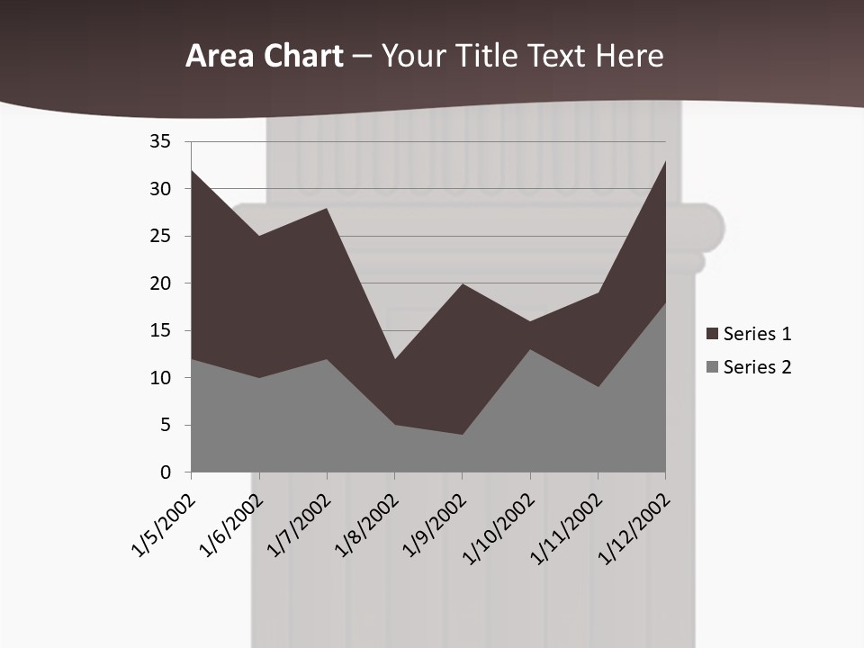 Bas Relief Vector Column PowerPoint Template