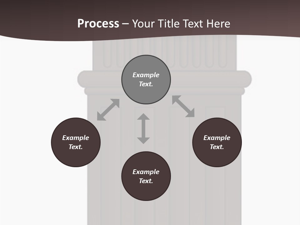 Bas Relief Vector Column PowerPoint Template