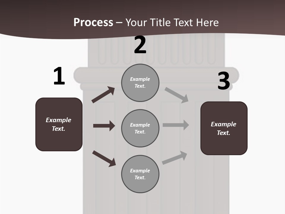Bas Relief Vector Column PowerPoint Template
