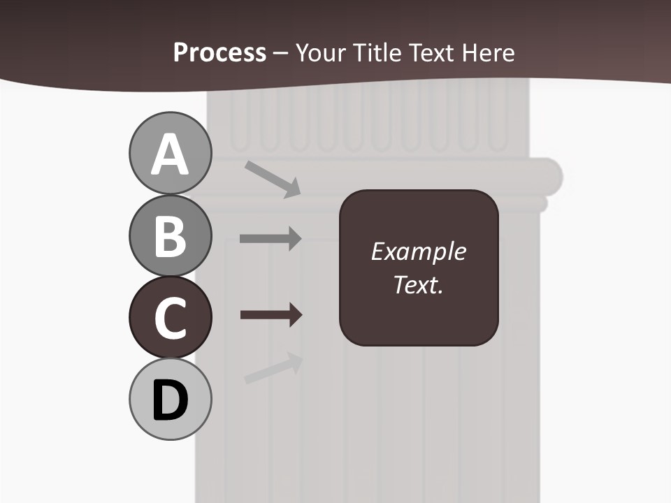 Bas Relief Vector Column PowerPoint Template