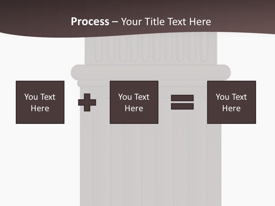 Bas Relief Vector Column PowerPoint Template