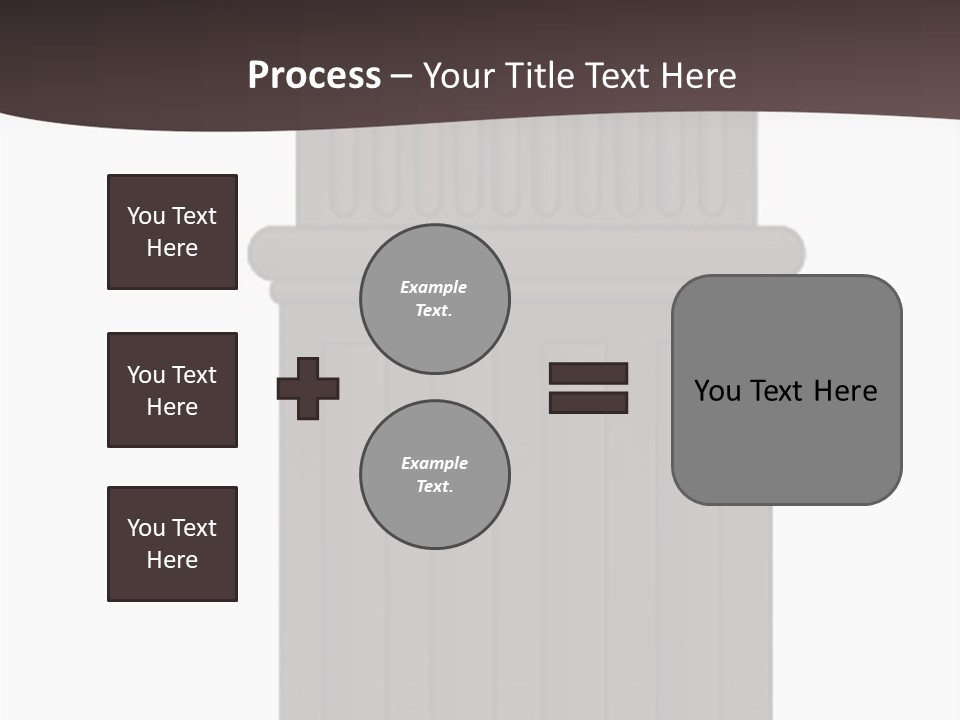 Bas Relief Vector Column PowerPoint Template