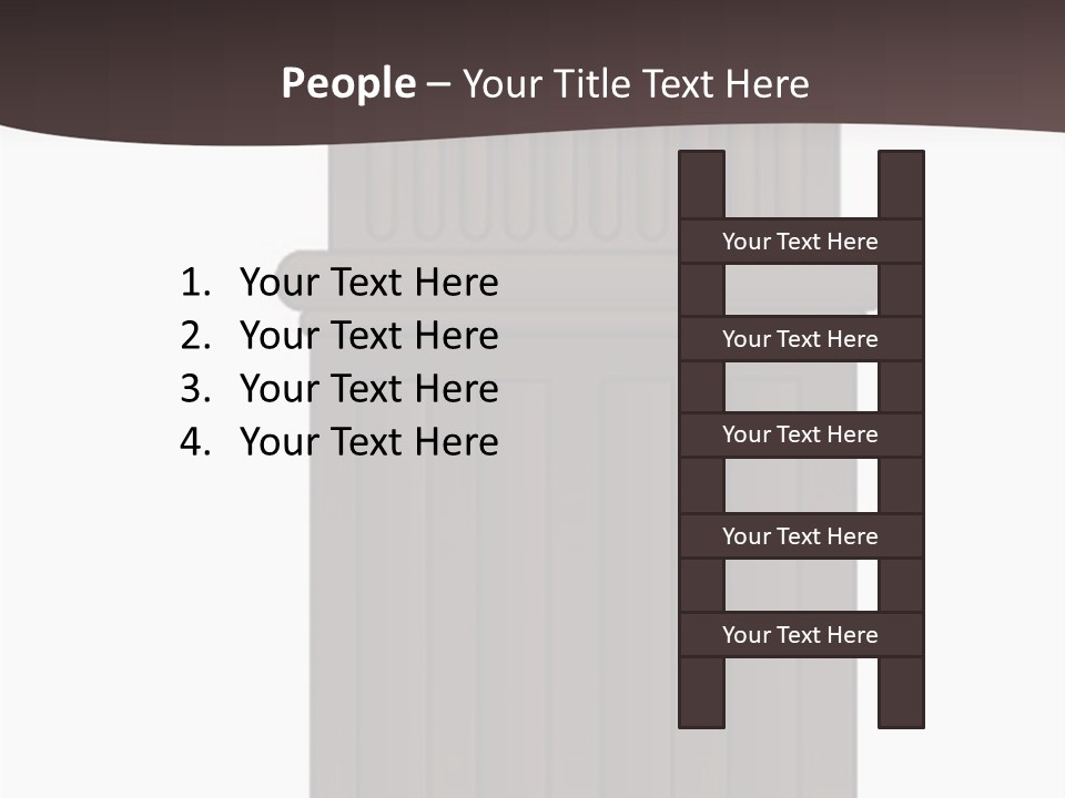 Bas Relief Vector Column PowerPoint Template