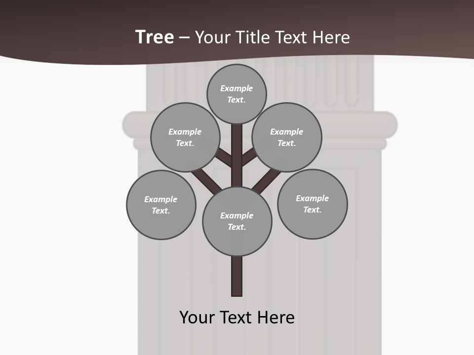 Bas Relief Vector Column PowerPoint Template