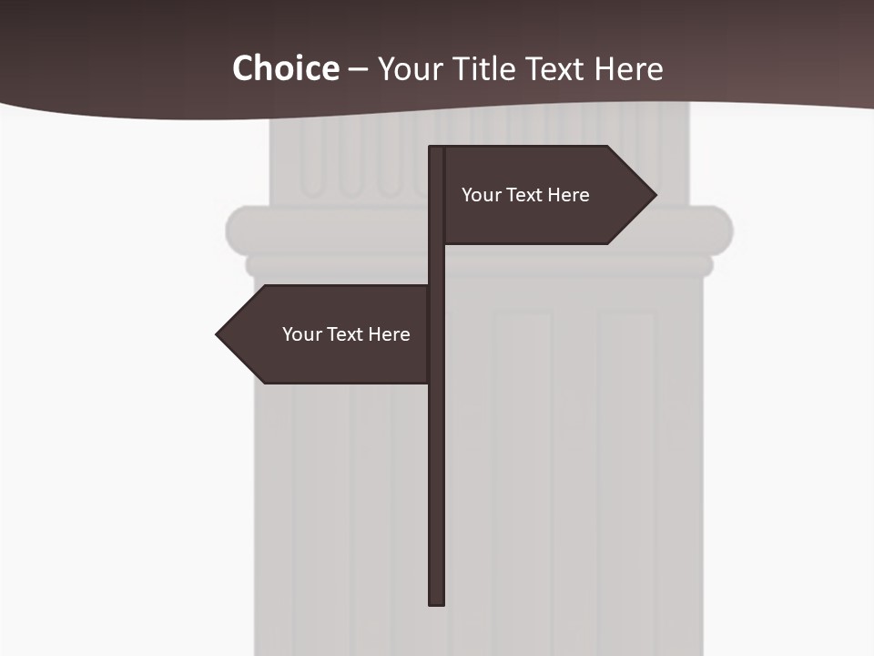 Bas Relief Vector Column PowerPoint Template