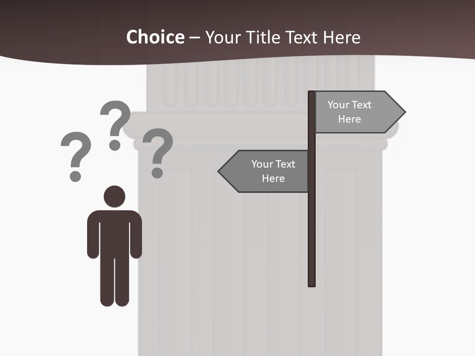 Bas Relief Vector Column PowerPoint Template