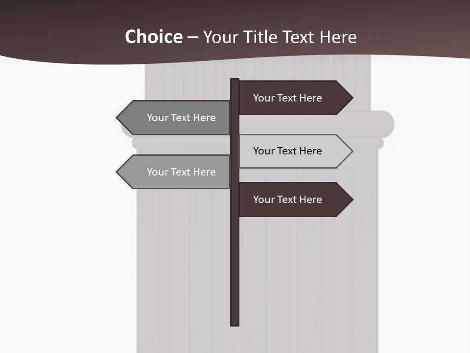 Bas Relief Vector Column PowerPoint Template