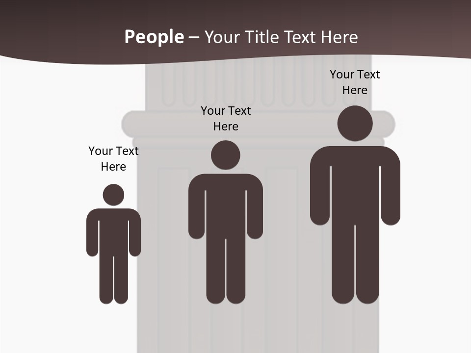Bas Relief Vector Column PowerPoint Template