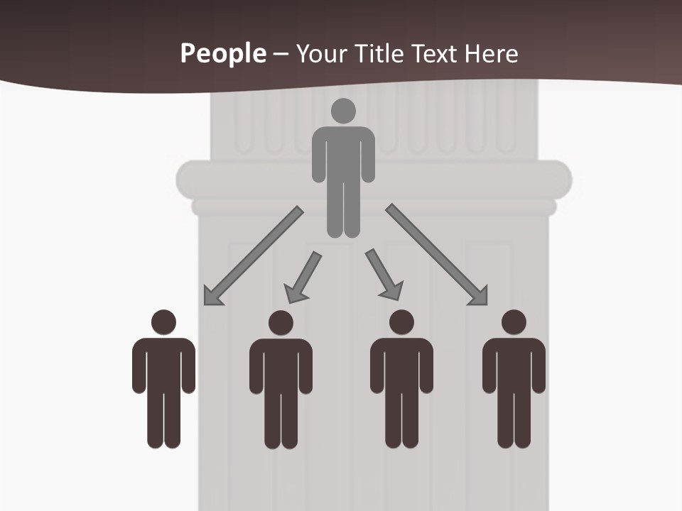 Bas Relief Vector Column PowerPoint Template