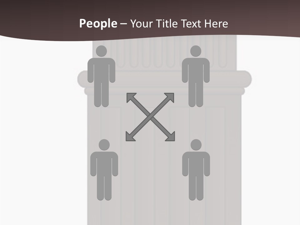 Bas Relief Vector Column PowerPoint Template