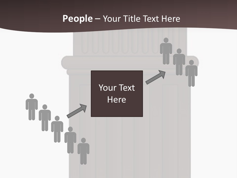 Bas Relief Vector Column PowerPoint Template