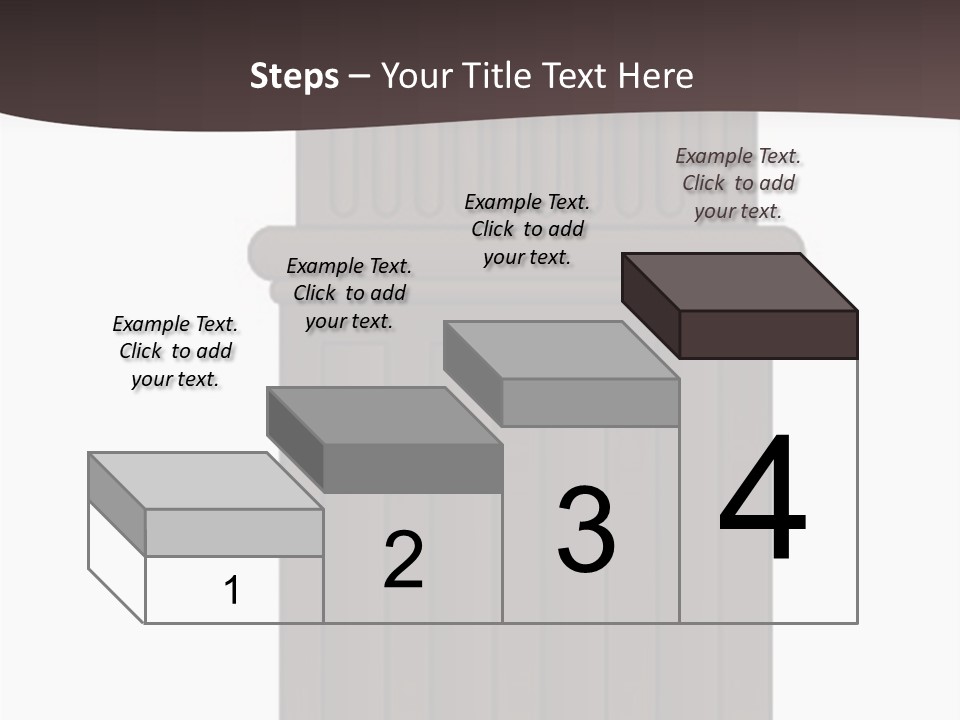 Bas Relief Vector Column PowerPoint Template
