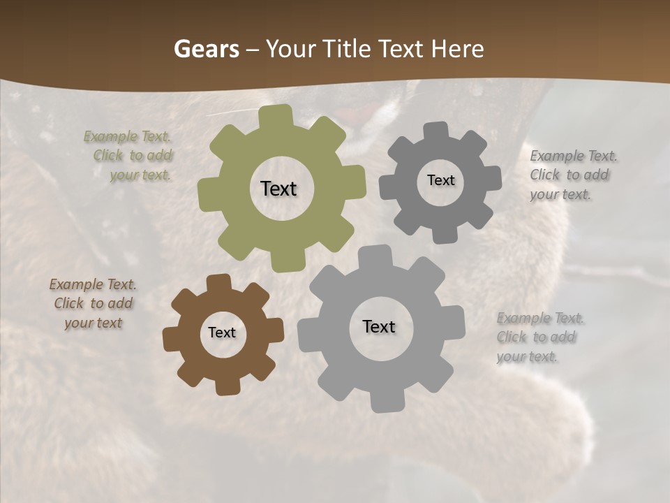 Grip Hang On Feline PowerPoint Template