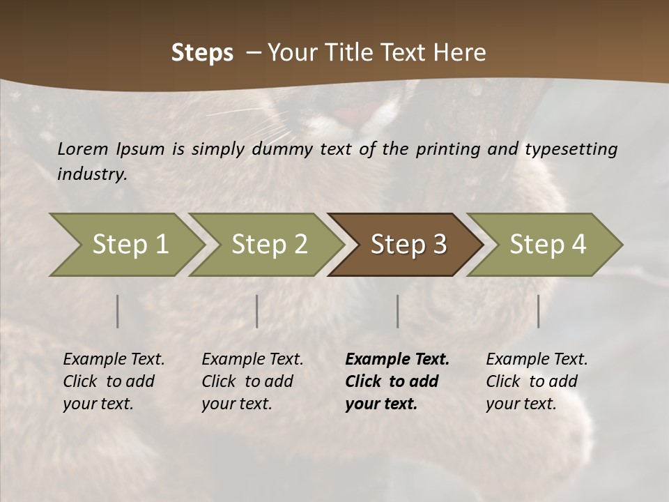Grip Hang On Feline PowerPoint Template