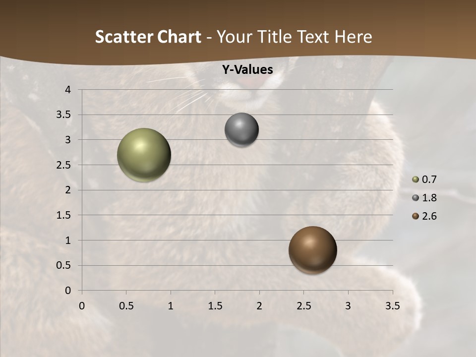 Grip Hang On Feline PowerPoint Template