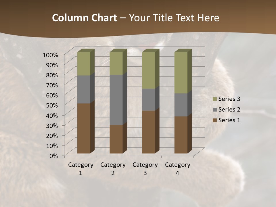 Grip Hang On Feline PowerPoint Template