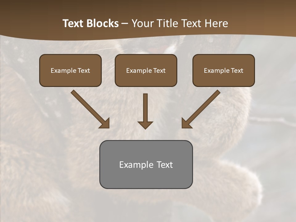 Grip Hang On Feline PowerPoint Template