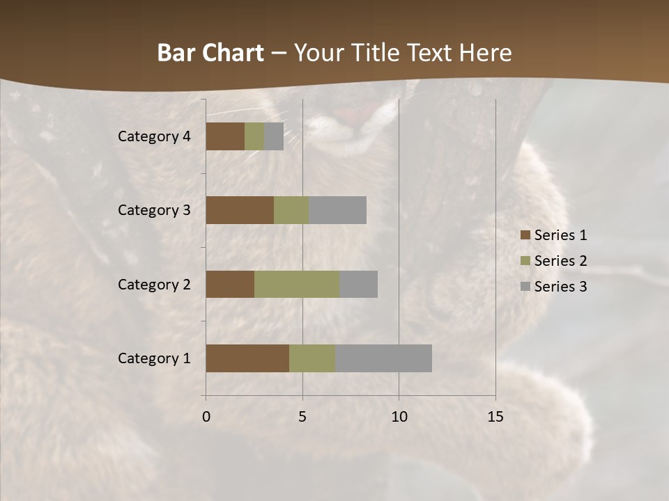 Grip Hang On Feline PowerPoint Template