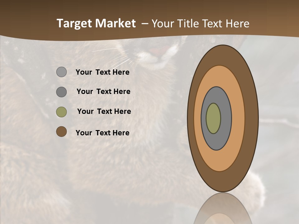 Grip Hang On Feline PowerPoint Template