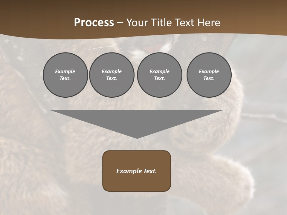 Grip Hang On Feline PowerPoint Template
