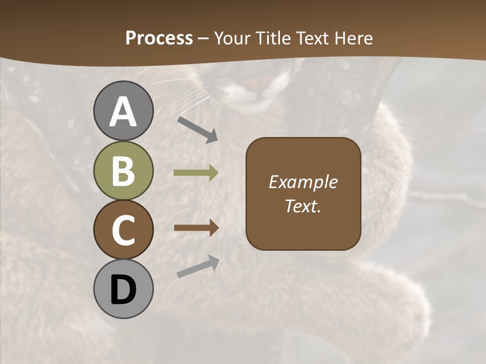 Grip Hang On Feline PowerPoint Template