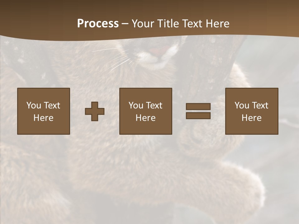 Grip Hang On Feline PowerPoint Template