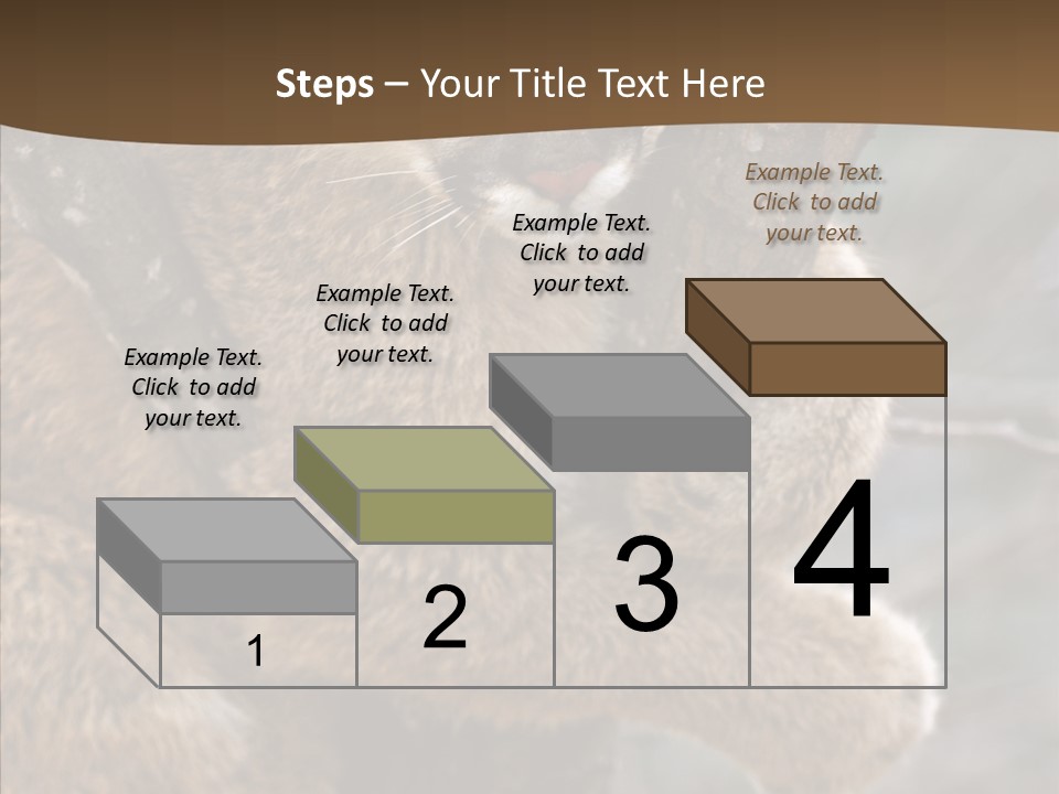 Grip Hang On Feline PowerPoint Template