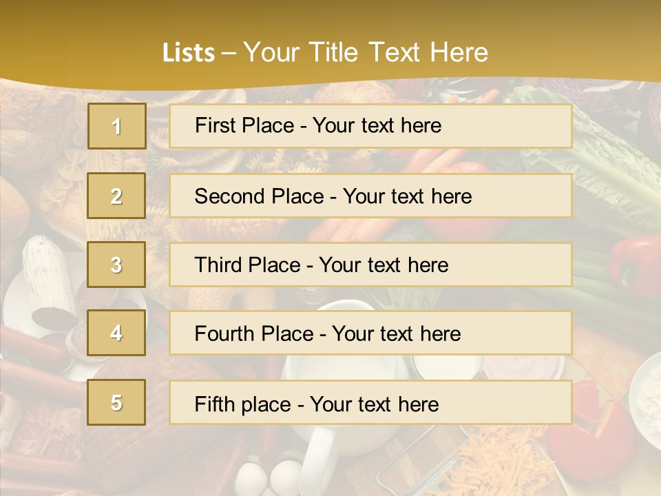 Group Strawberry Salmon PowerPoint Template