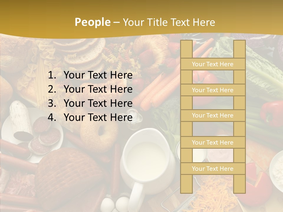 Group Strawberry Salmon PowerPoint Template