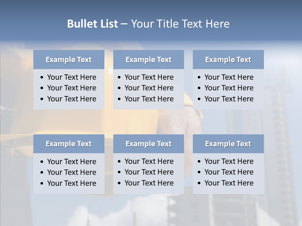 Foreman Protective Hardhat PowerPoint Template