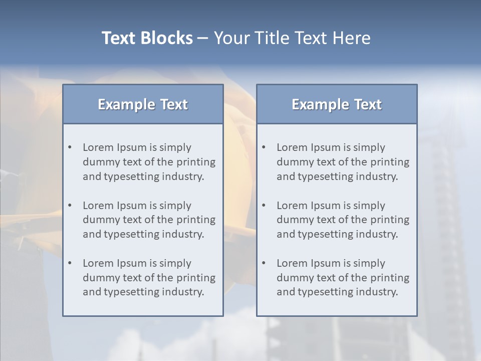 Foreman Protective Hardhat PowerPoint Template