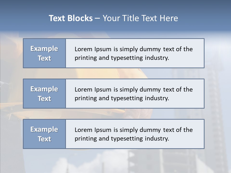 Foreman Protective Hardhat PowerPoint Template