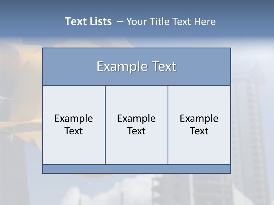 Foreman Protective Hardhat PowerPoint Template