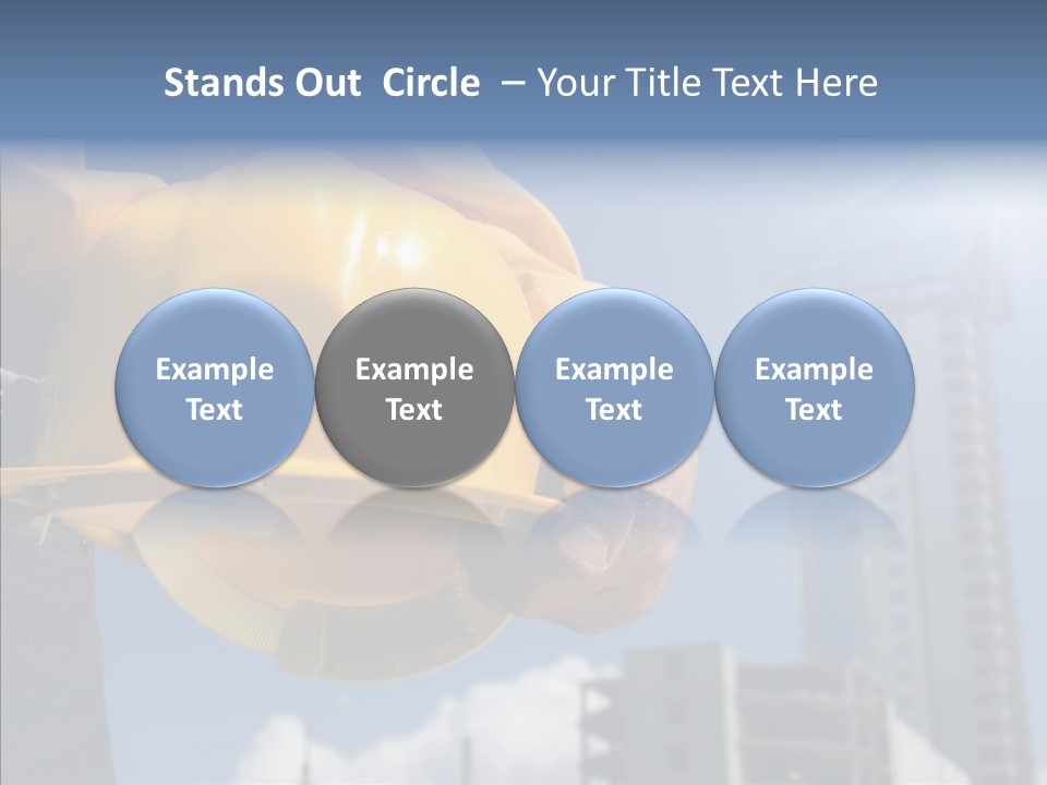 Foreman Protective Hardhat PowerPoint Template