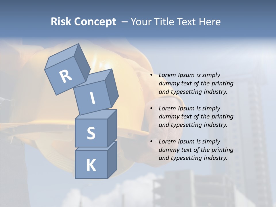 Foreman Protective Hardhat PowerPoint Template